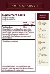 AMPK Charge+ Supplement Facts