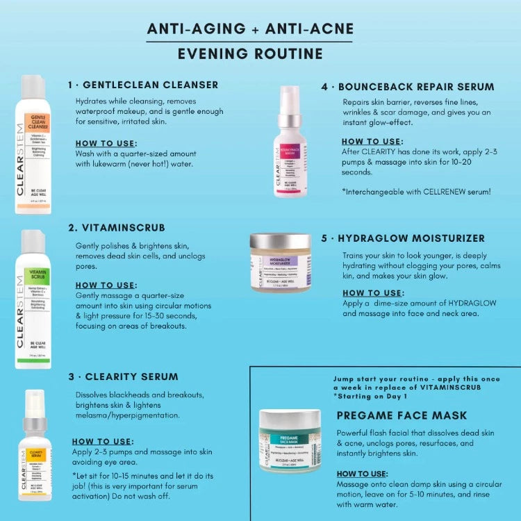 CLEARITY® - "The Blackhead Dissolver" Evening Routine