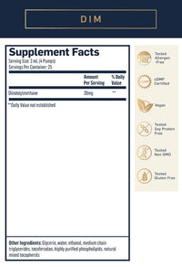 DIM Supplement Facts