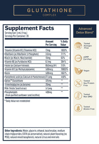 Glutathione Supplement Facts