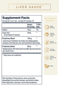 Liver Sauce Supplement Facts