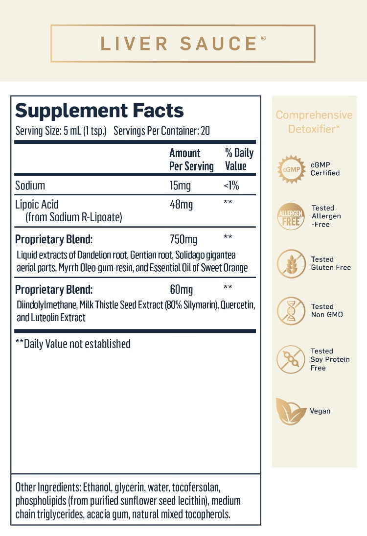 Liver Sauce Supplement Facts