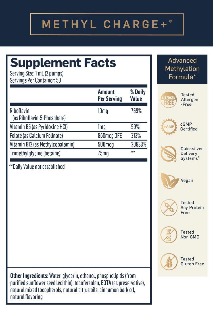 Methyl Charge Supplement Facts