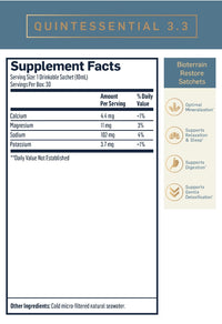 Quintessential 3.3 Supplement Facts