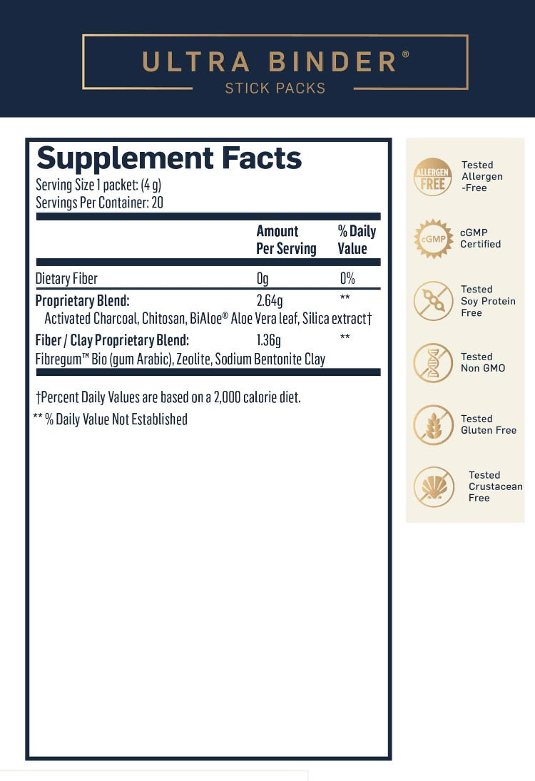 Ultra Binder Sticks Supplement Facts