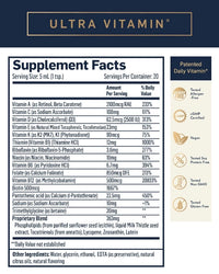 Ultra Vitamin Supplement Facts
