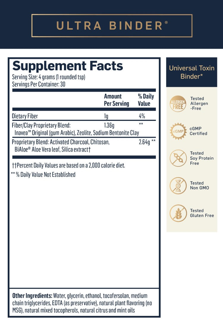 Ultra Binder Supplement Facts
