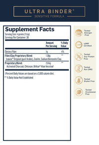 Ultra Binder Sensitive Supplement Facts