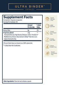 Ultra Binder Capsules Supplement Facts