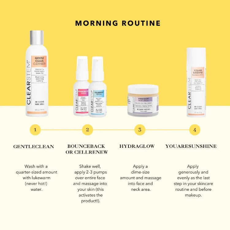 YOUARESUNSHINE™ Sheer Broad-Spectrum SPF 50+ Morning Routine