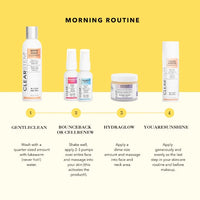 YOUARESUNSHINE™ Sheer Broad-Spectrum SPF 50+ Morning Routine
