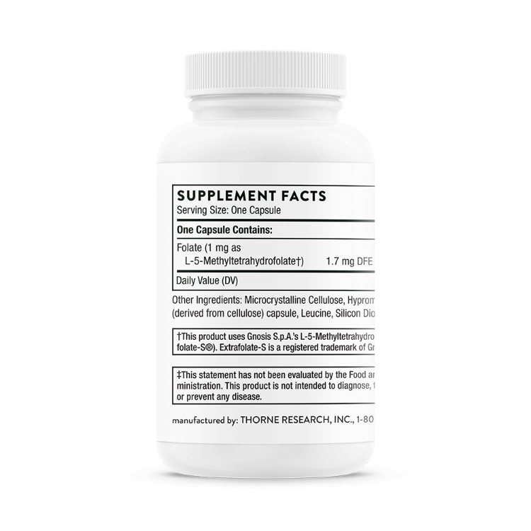 5-MTHF 1mg Supplement Facts
