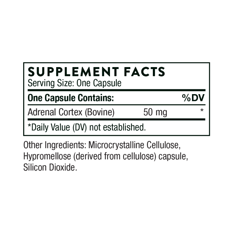 Adrenal Cortex Supplement Facts