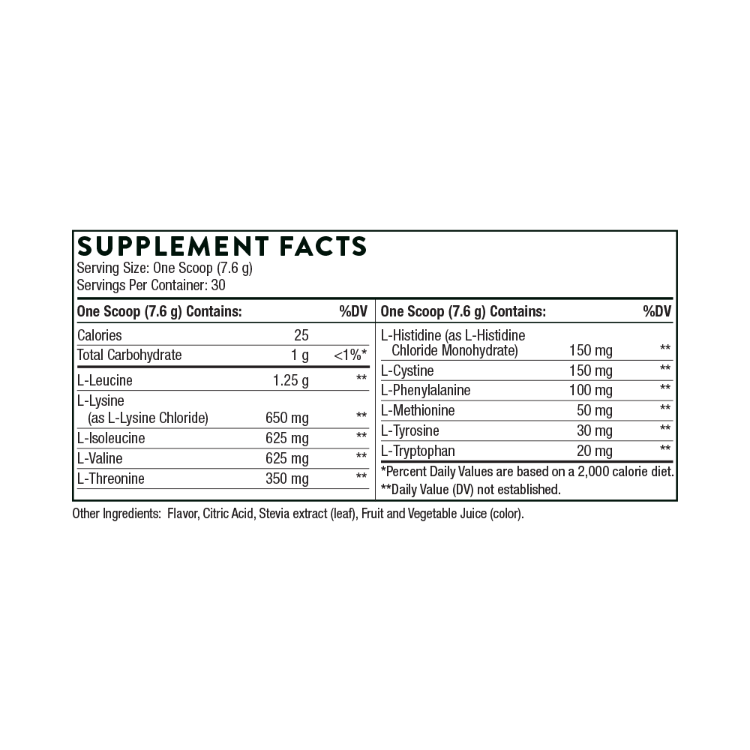Amino Complex Supplement Facts