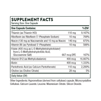 Basic B Complex Supplement Facts