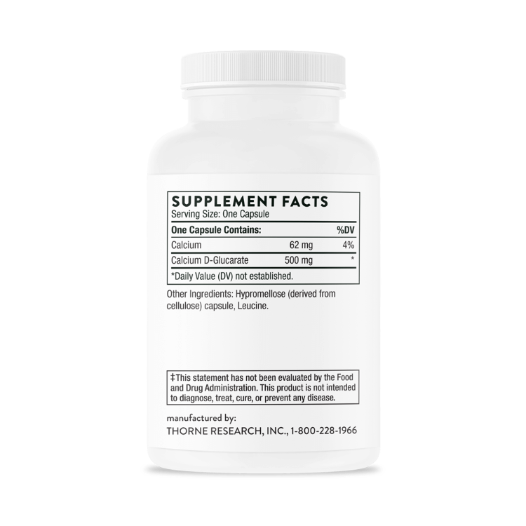 Calcium D-Glucarate Supplement Facts