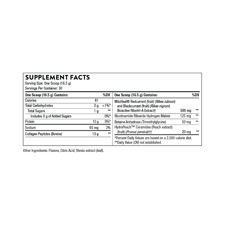Collagen Plus Supplement Facts