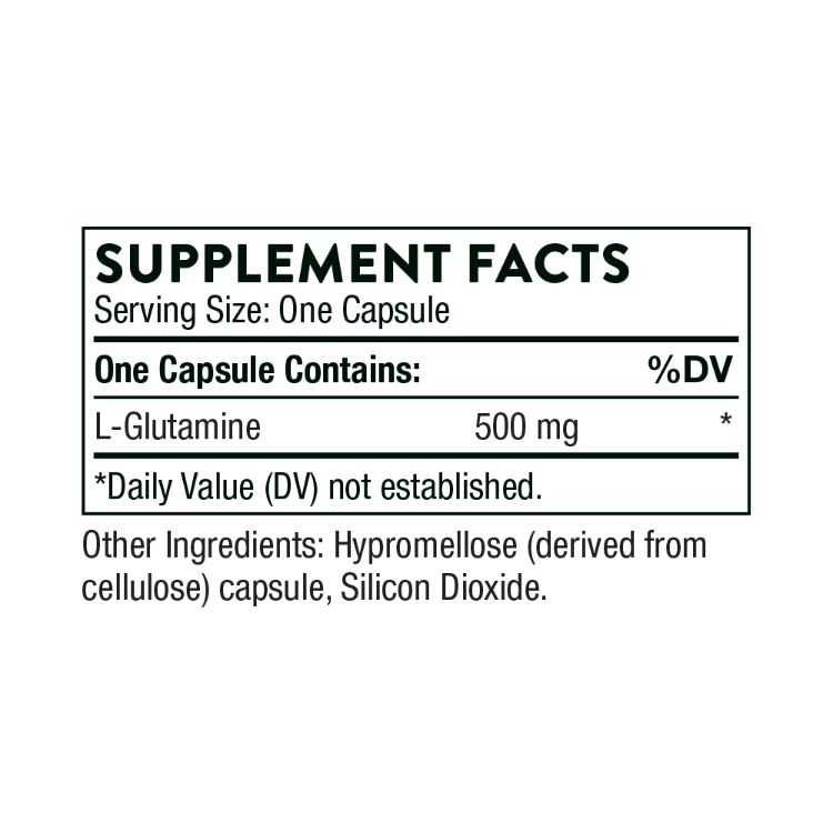 L-Glutamine Supplement Facts