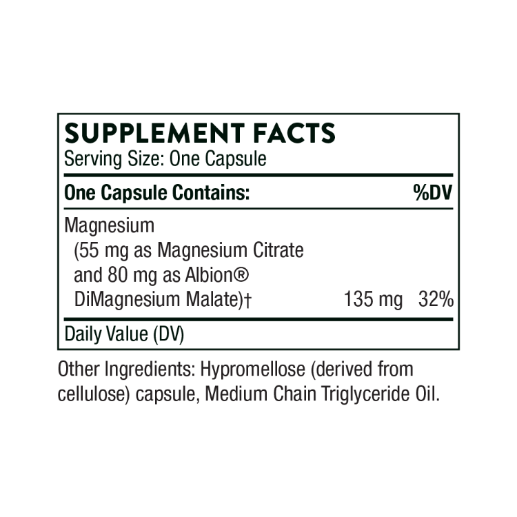Magnesium CitraMate Supplement Facts