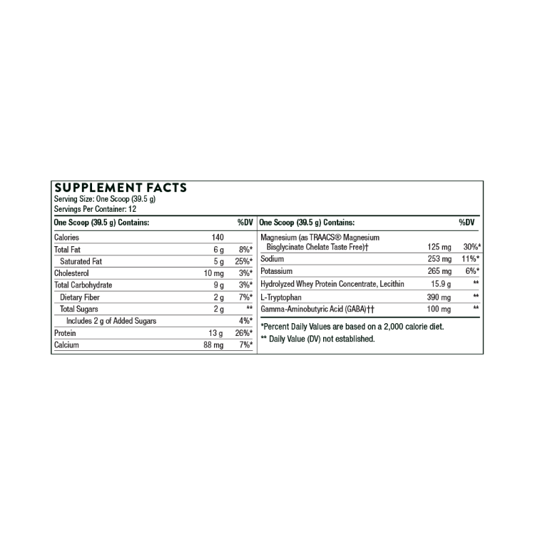 RecoveryPro Supplement Facts