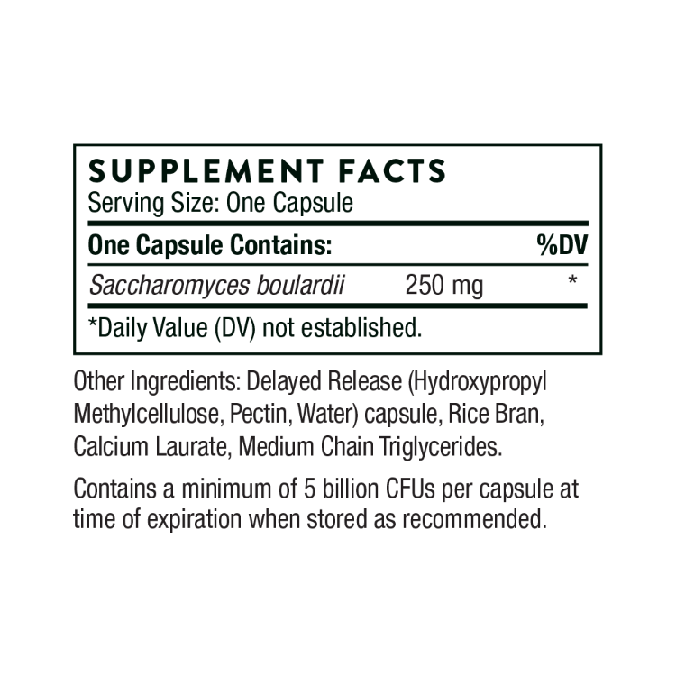 Sacro-B Supplement Facts