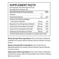 Daily Electrolytes Supplement Facts