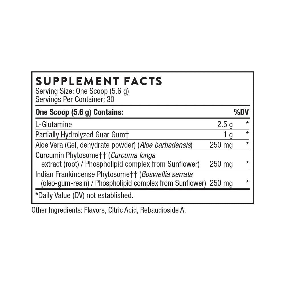 Thorne Leaky Gut Support supplement facts