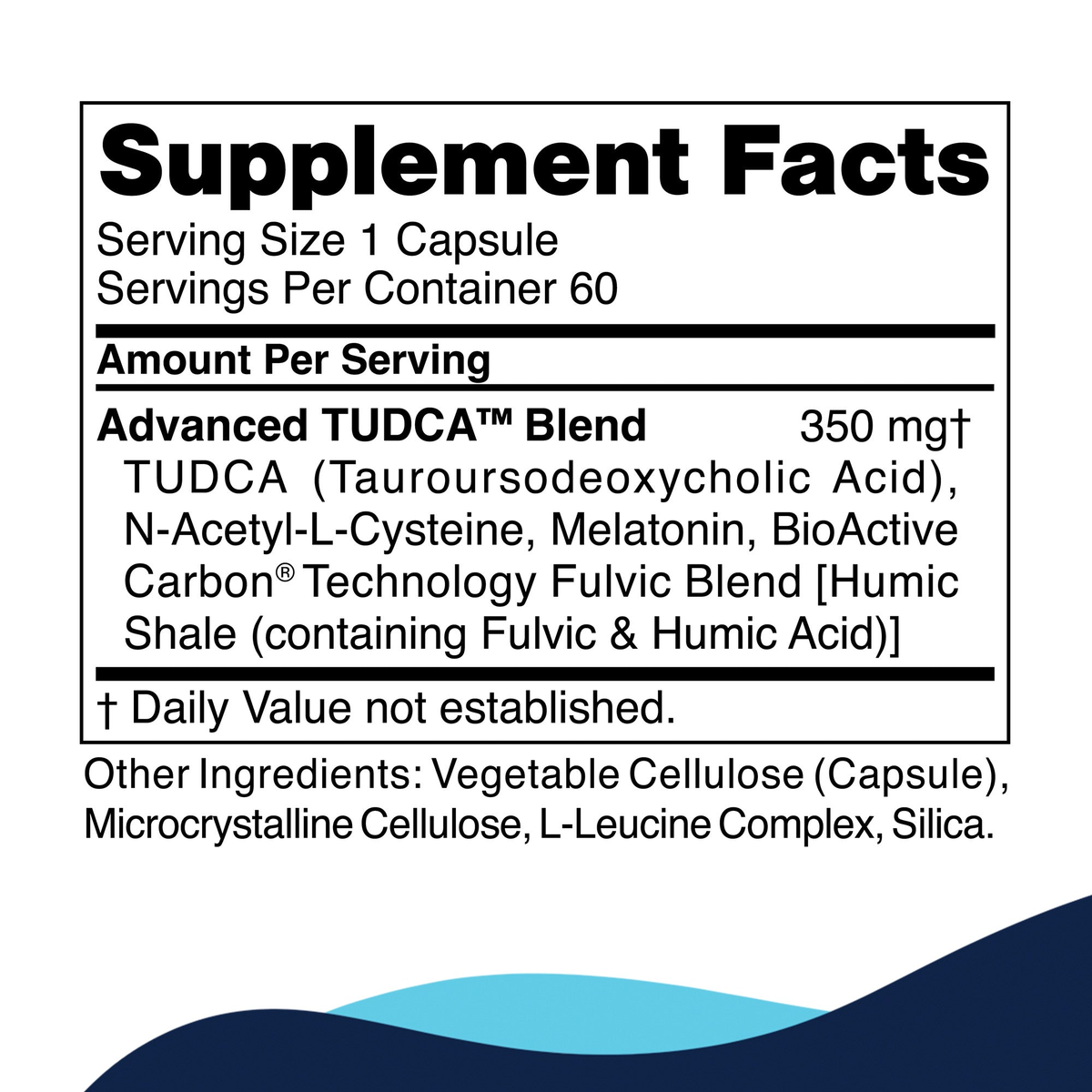 Advanced TUDCA supplement facts