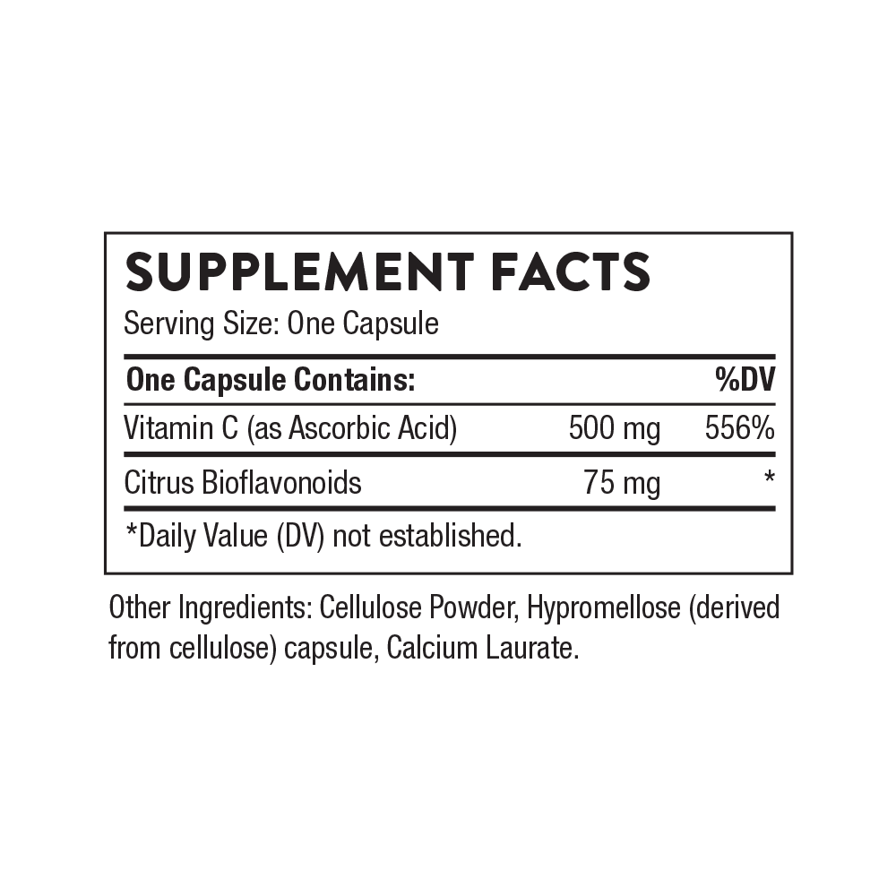 Vitamin C with Flavonoids Supplement Facts