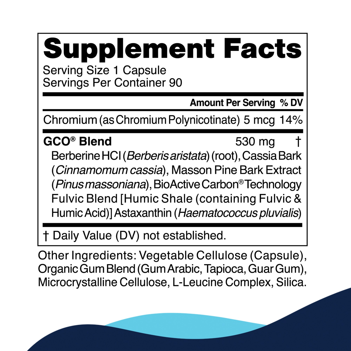 GCO supplement facts