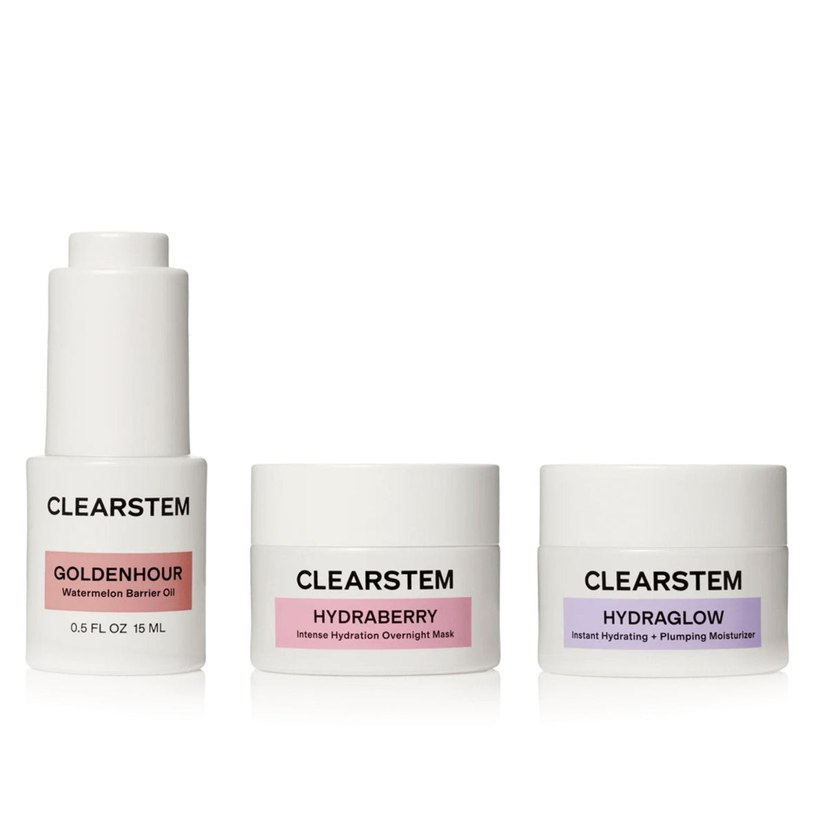 Hydration Hero Minis trio: GOLDENHOUR, HYDRABERRY, HYDRAGLOW