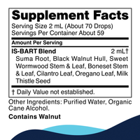 IS-BART supplement facts