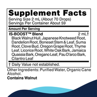 IS-BOOST supplement facts