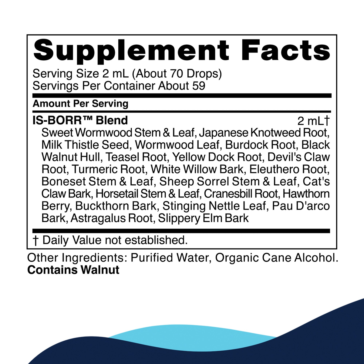 IS-BORR supplement facts
