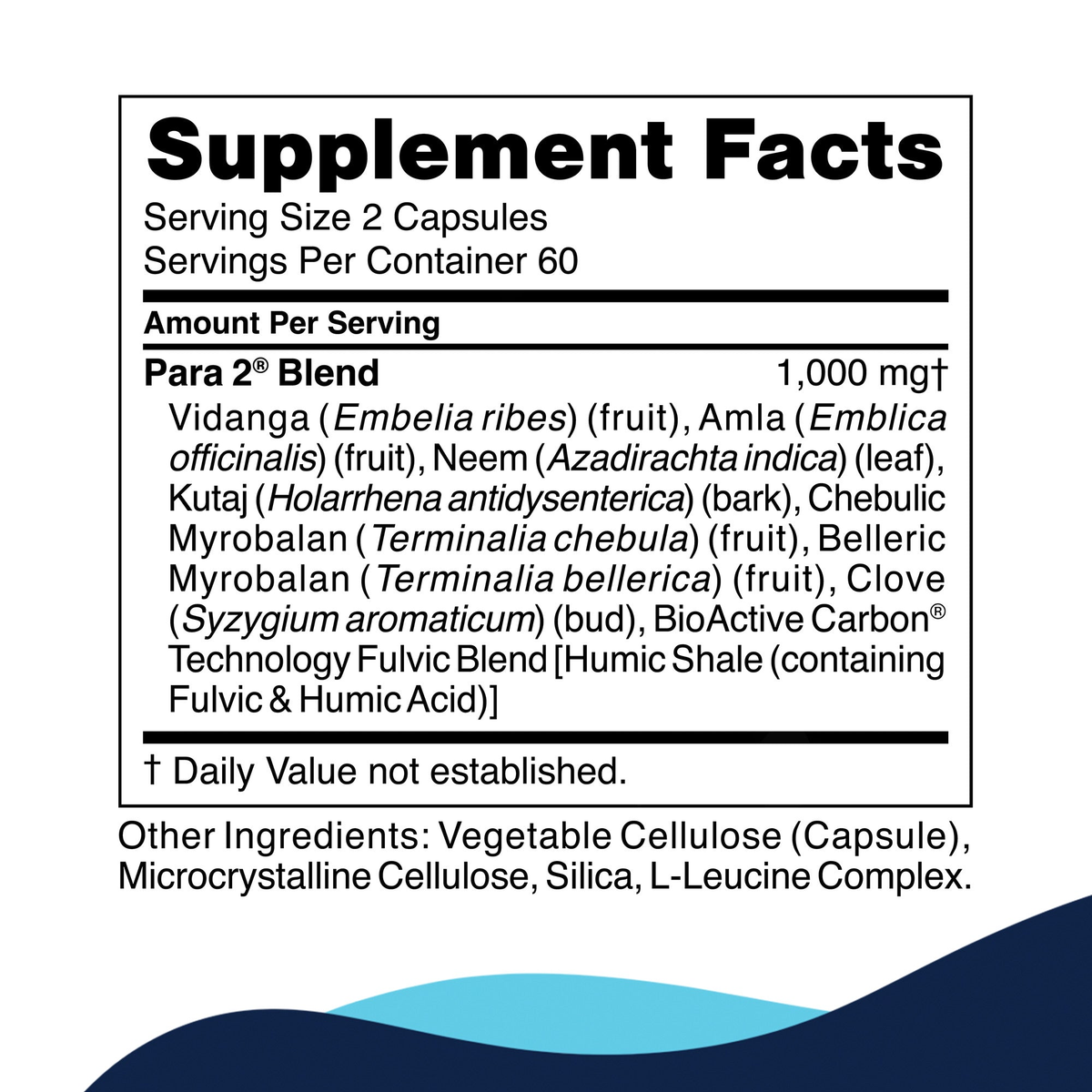 Para 2 supplement facts