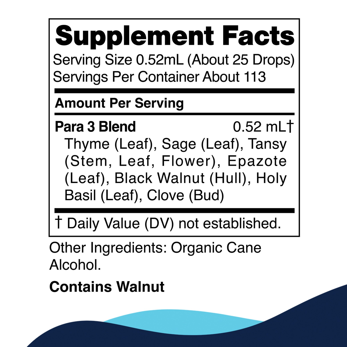 Para 3 supplement facts