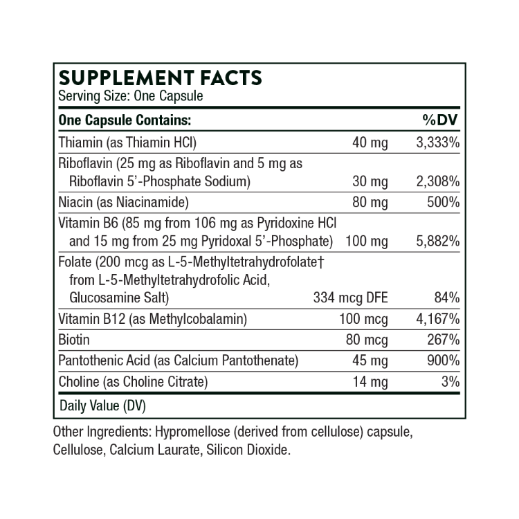 B-Complex #6 Supplement Facts