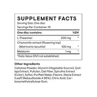 Sleep + Supplement Facts